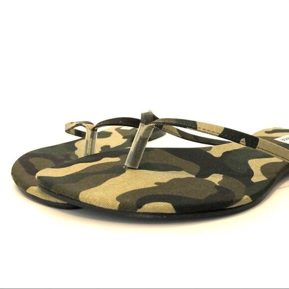 Camouflage camo green olive drab sandals thongs - Picture 13 of 15